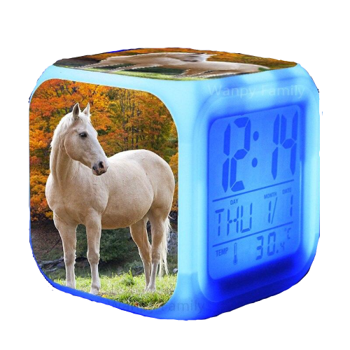 Réveil led cheval blanc-Reveilleur