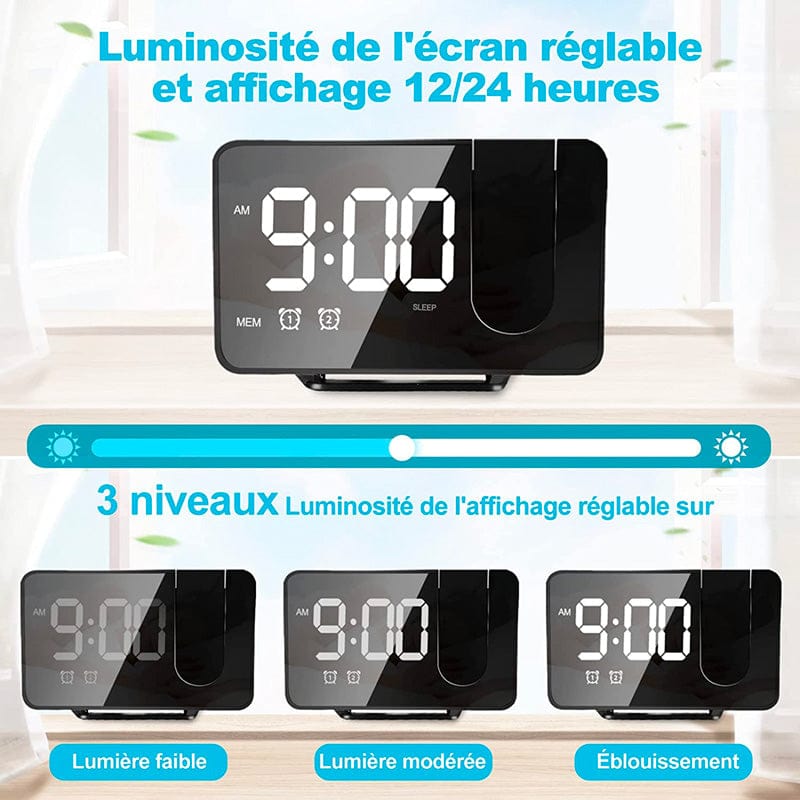 Réveil Projecteur - Radio FM