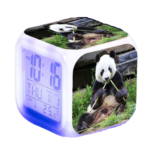Réveil led panda cube-Reveilleur
