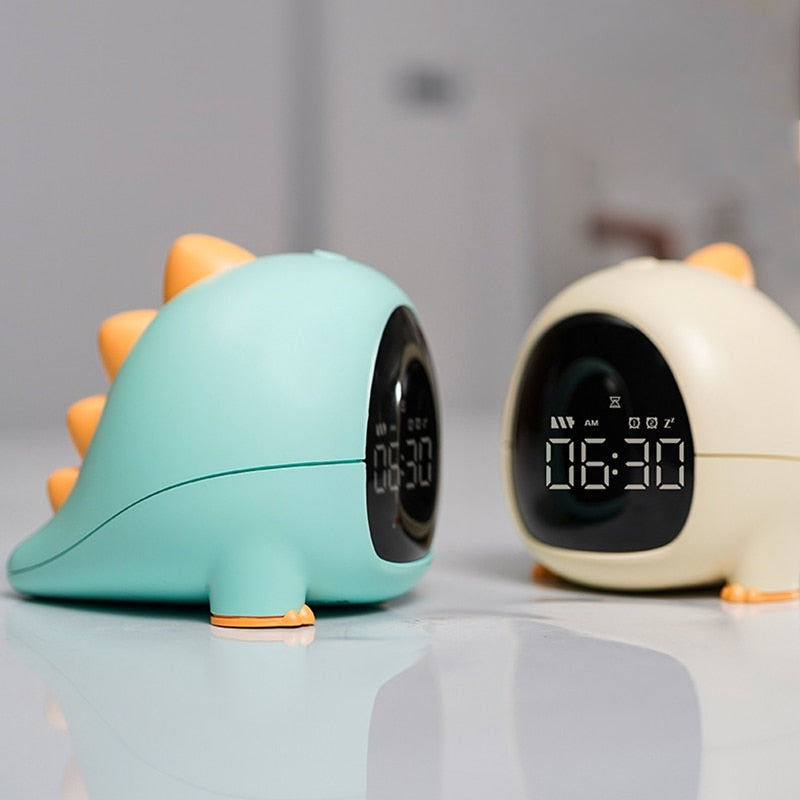 Green Dinosaur Alarm Clock: A fun companion for mornings full of joy!
