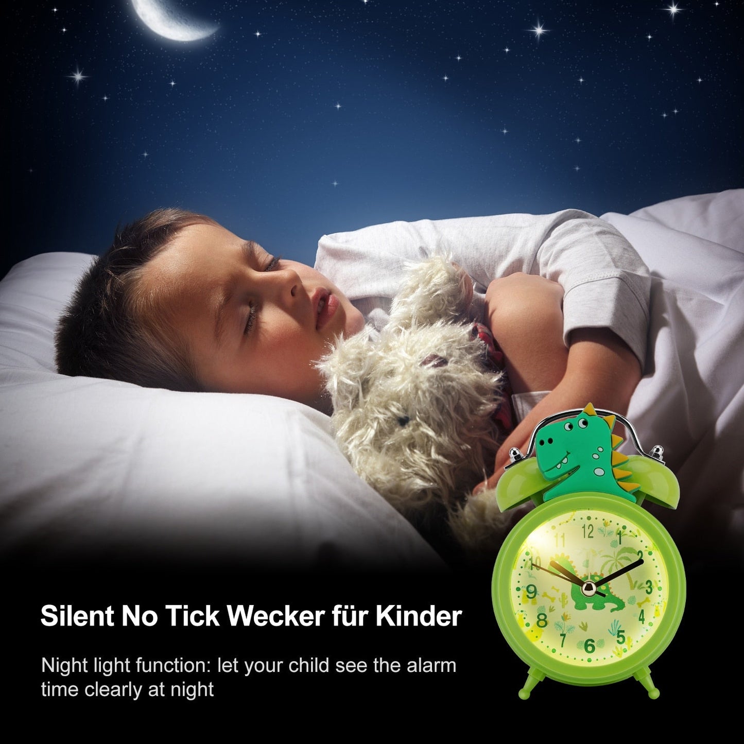 Double Bell Alarm Clock with Backlight