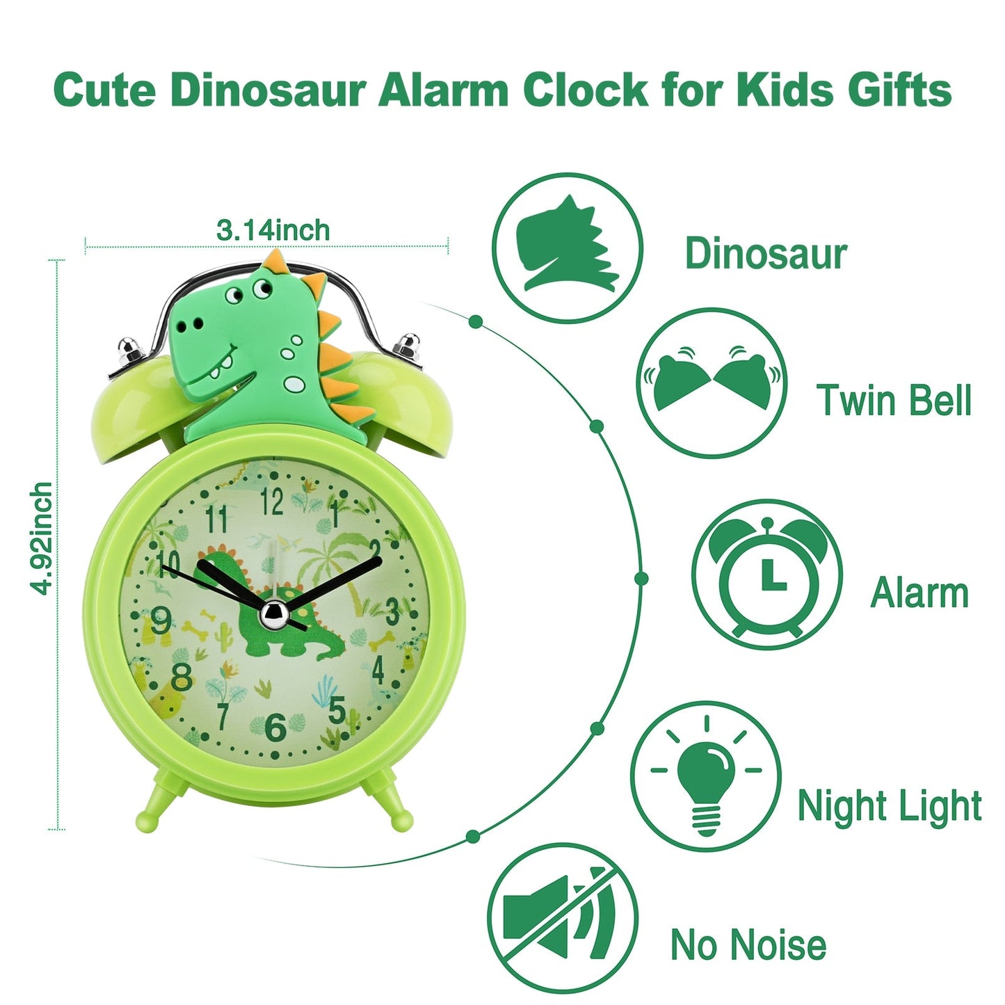 Double Bell Alarm Clock with Backlight