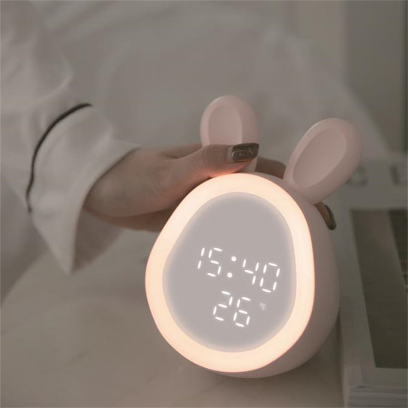 Réveil Lapin Lumineux Éducation 13.8x10.7 CM-Reveilleur