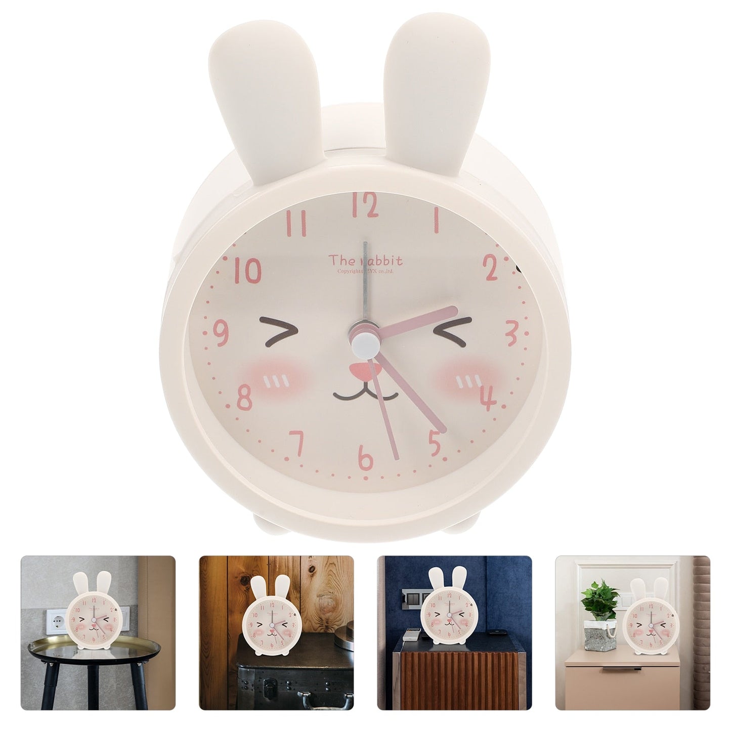 Réveil Lapin Silencieux Mignon