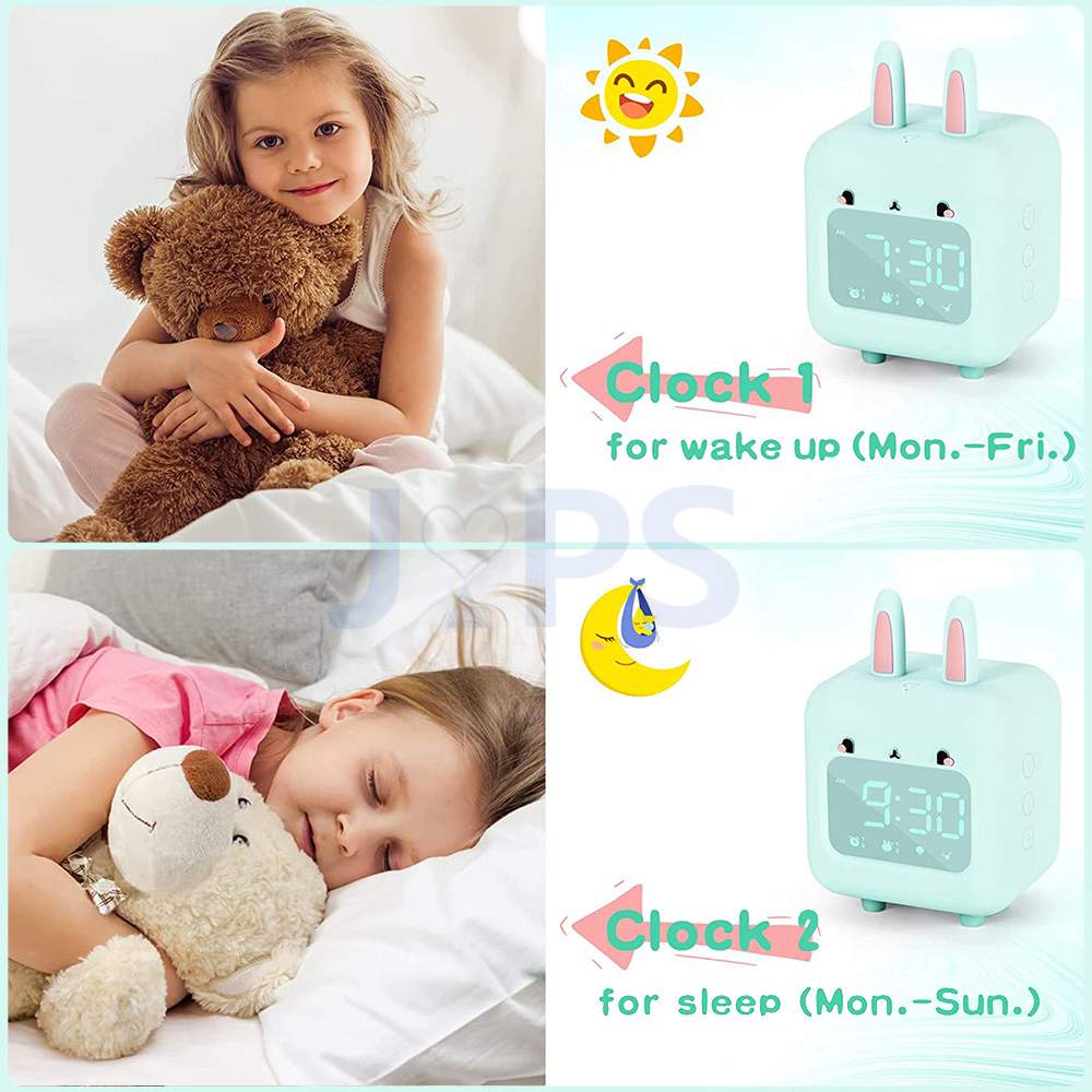 Cute Rabbit Children's Alarm Clock - Dimensions of 15x10 CM