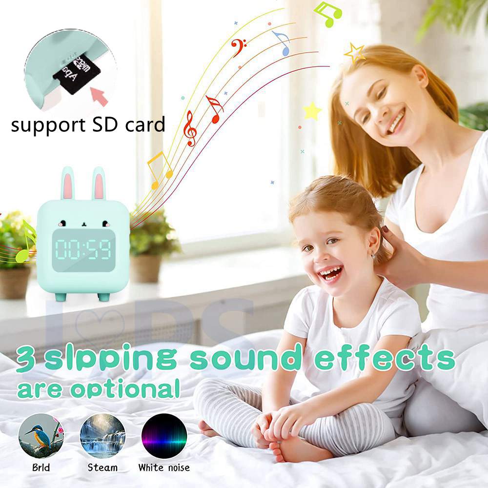 Cute Rabbit Children's Alarm Clock - Dimensions of 15x10 CM