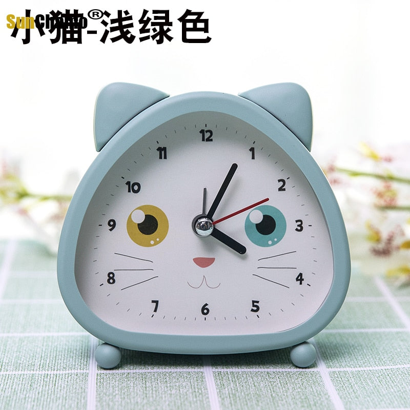 Cute Mute Rabbit Alarm Clock - Dimensions of 12x10 CM