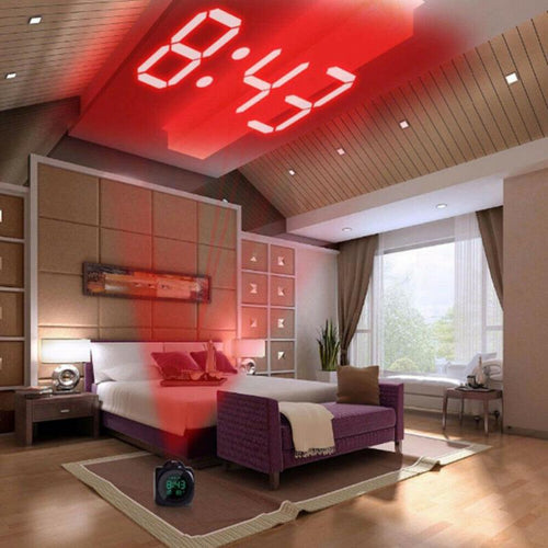 Réveil Projection Plafond Futuriste 10x8.2 CM-Reveilleur
