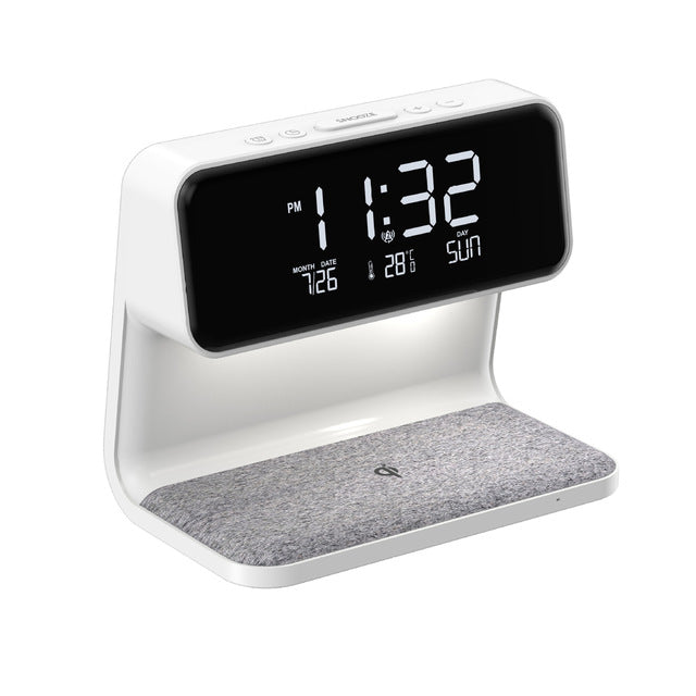 The Alarm Clock Charger Induction Lamp 