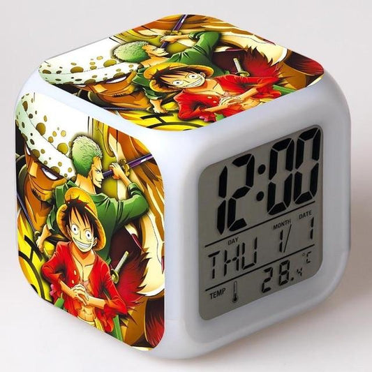 One Piece Pirate Luffy Zoro Alarm Clock