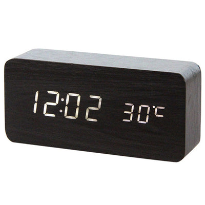 The wooden alarm clock