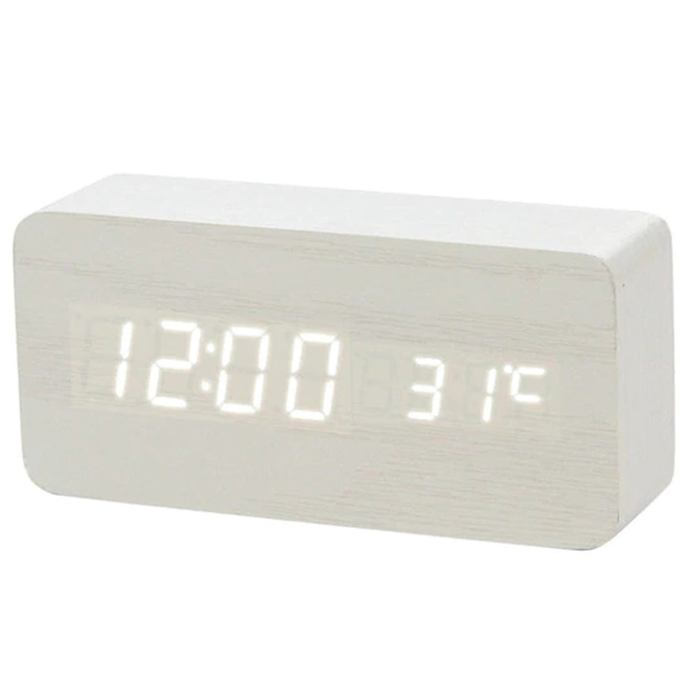 The wooden alarm clock