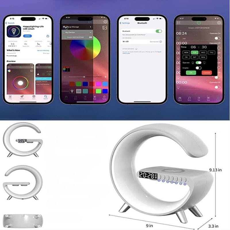 SmartLight™ Alarm Clock Induction Charger