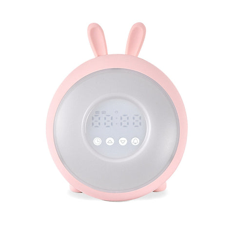 Rabbit Alarm Clock Small LED Night Lights - Dimensions of 15x15 CM