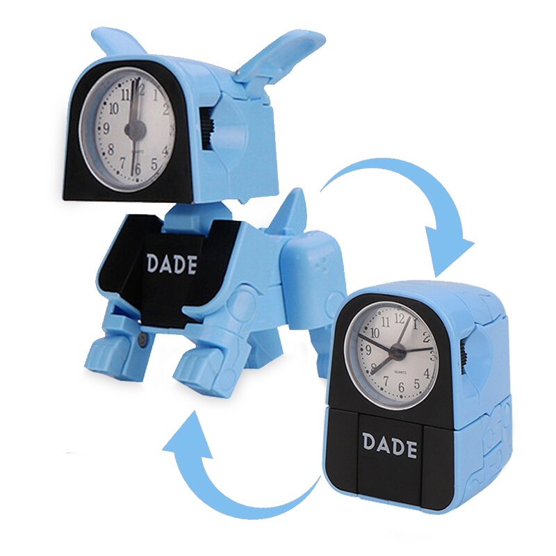 Modular blue dog alarm clock