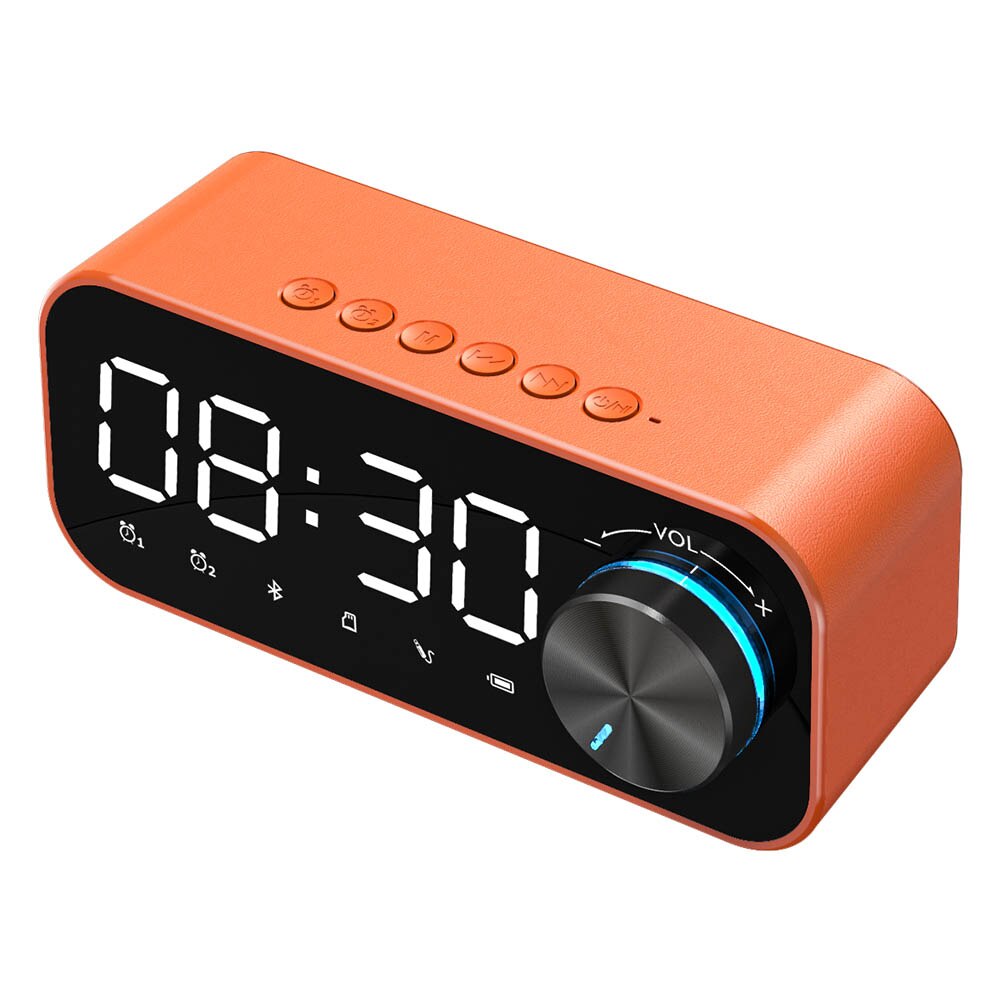 Radio despertador bluetooth naranja