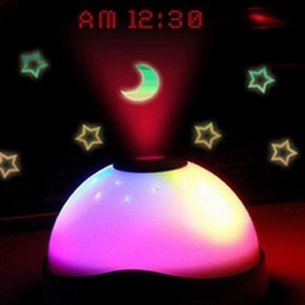 Children's projector alarm clock radio