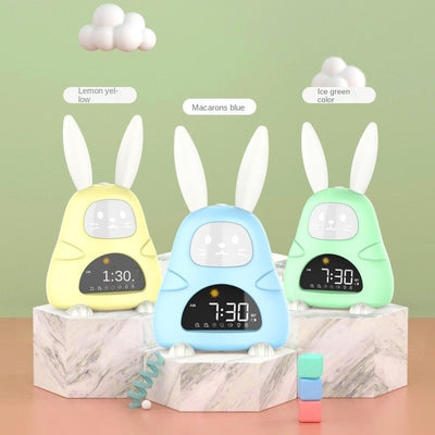 Despertador digital Conejo Luz nocturna siete colores - Dimensiones 20x12 CM