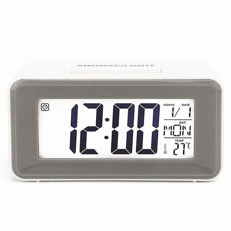 White luminous dial alarm clock