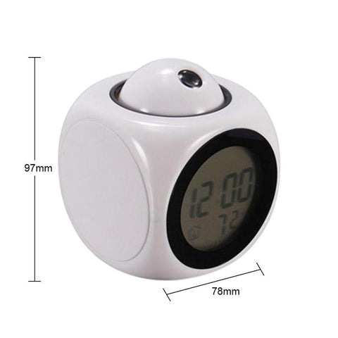 Girl projector alarm clock radio