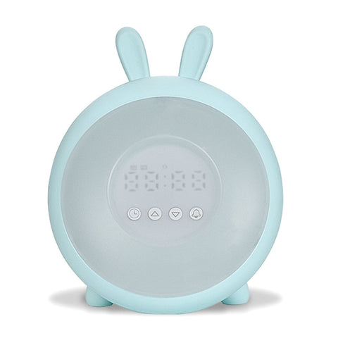 Rabbit Alarm Clock Small LED Night Lights - Dimensions of 15x15 CM