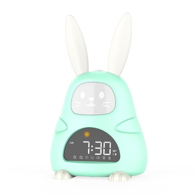Digital Rabbit Alarm Clock Nightlight seven colors - Dimensions of 20x12 CM