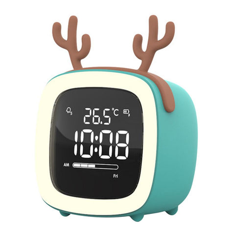 Deer Rabbit Reloj despertador digital Luz nocturna LED