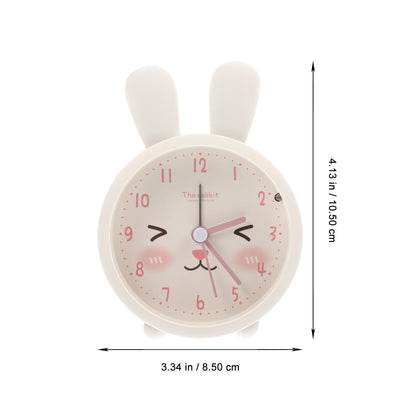 Lindo reloj despertador silencioso con forma de conejo - Dimensiones de 10x10 CM