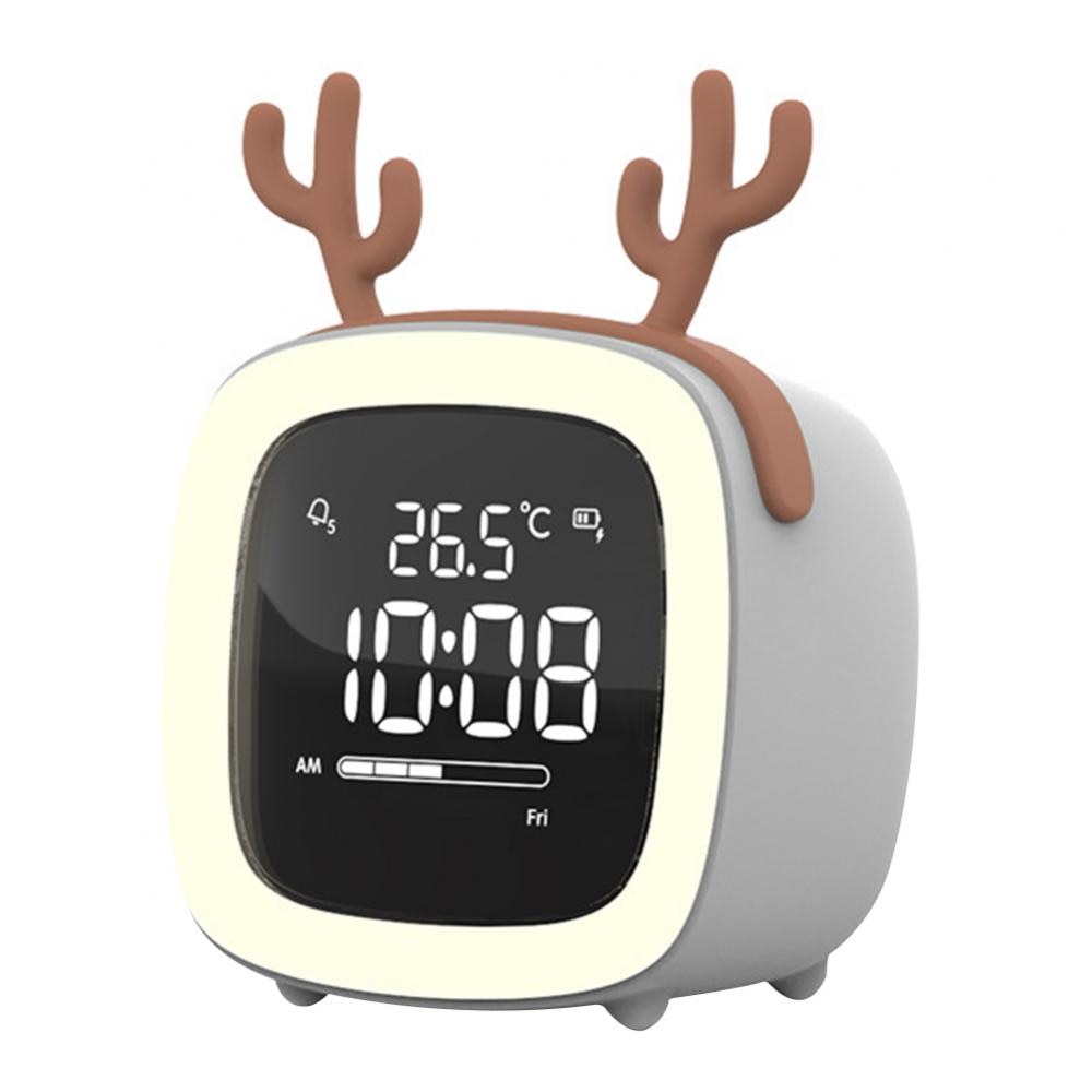 Deer Rabbit Reloj despertador digital Luz nocturna LED