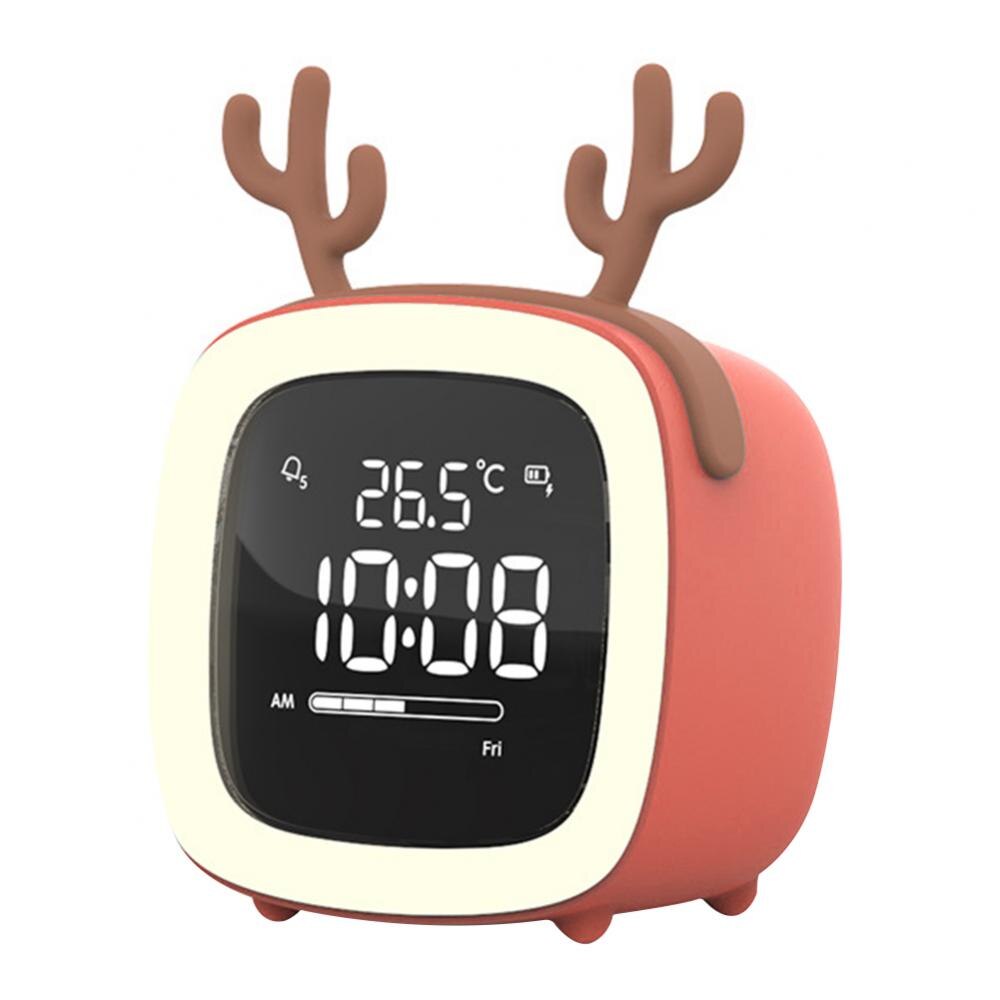 Deer Rabbit Reloj despertador digital Luz nocturna LED