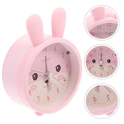 Lindo reloj despertador silencioso con forma de conejo - Dimensiones de 10x10 CM