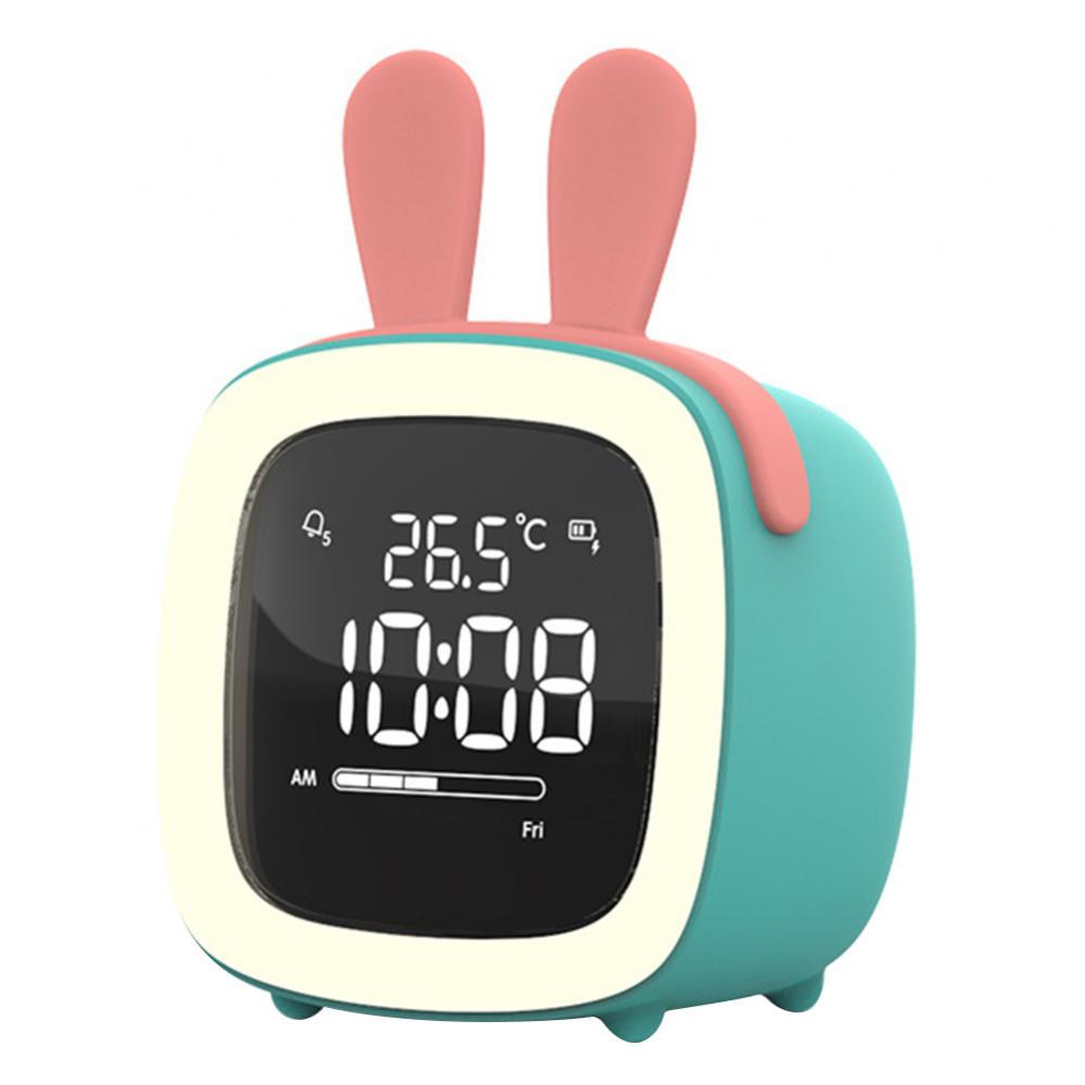 Deer Rabbit Reloj despertador digital Luz nocturna LED