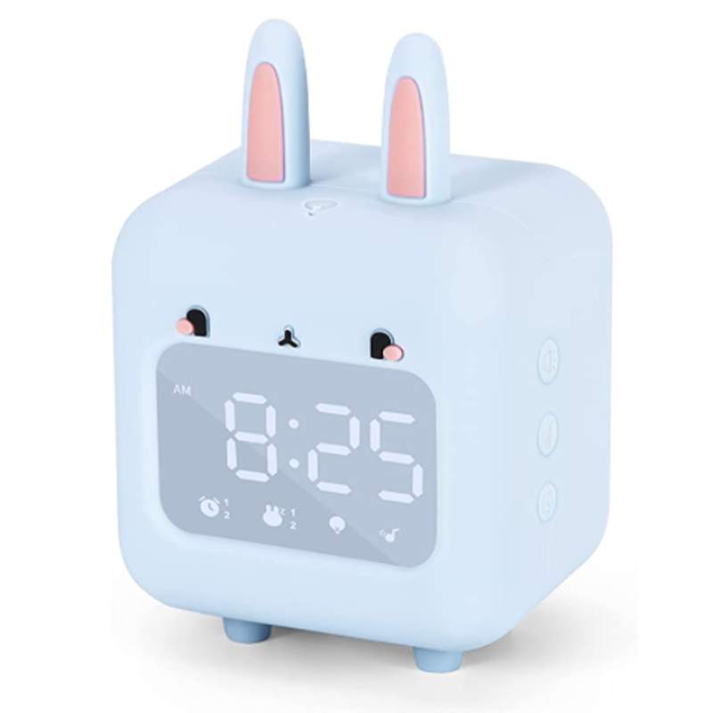 Lindo reloj despertador infantil con forma de conejo - Dimensiones 15x10 CM