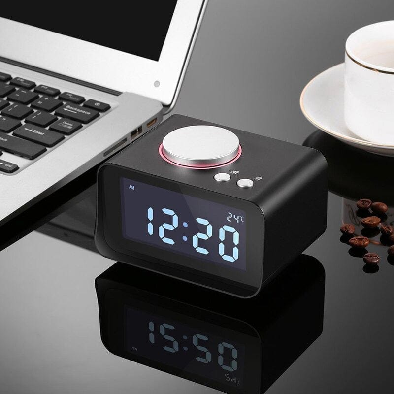 Digital Design Alarm Clock Radio (Thermometer)