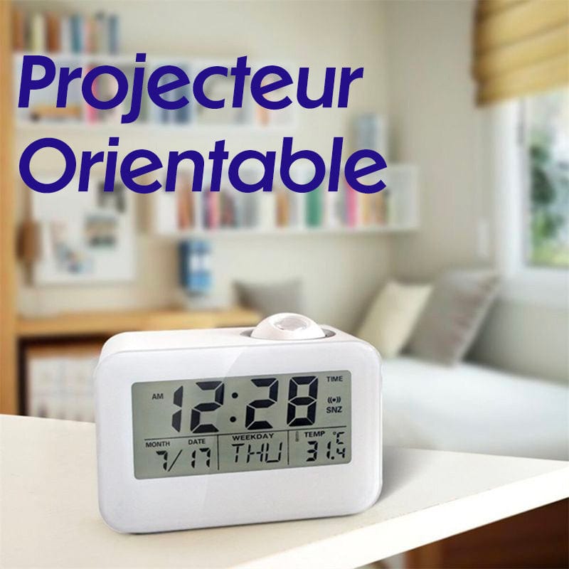 Alarm Clock Projector Calendar and Temperature