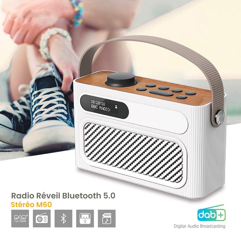 M60 DAB+ Stereo Designer Alarm Clock Radio