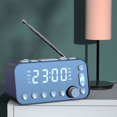 Black Alarm Clock Radio Elegant Design