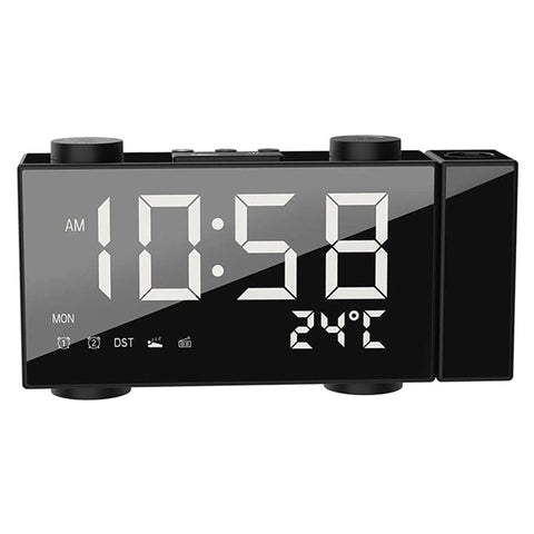 Radio Réveil Projecteur Horloge LED