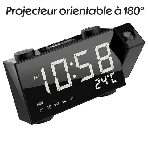 Radio Alarm Clock Projector LED Clock