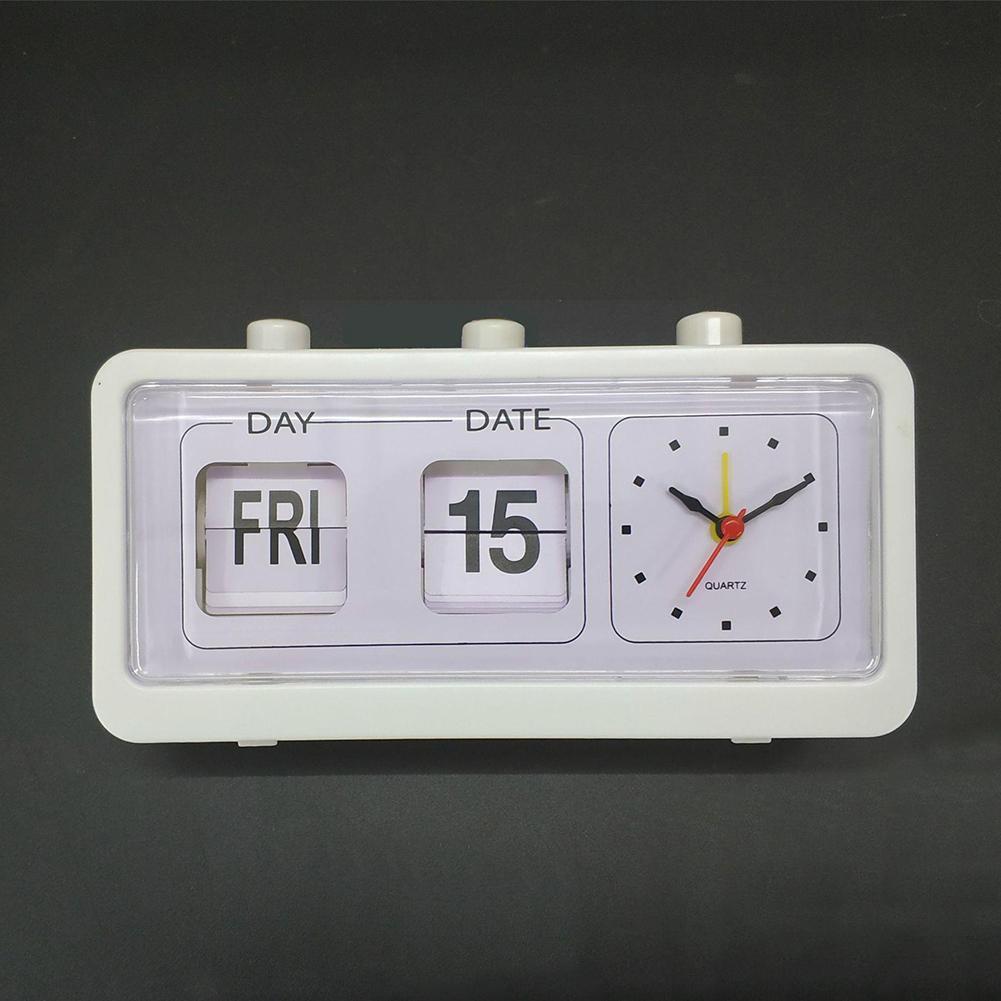 Reloj Despertador Pantalla Calendario Vintage