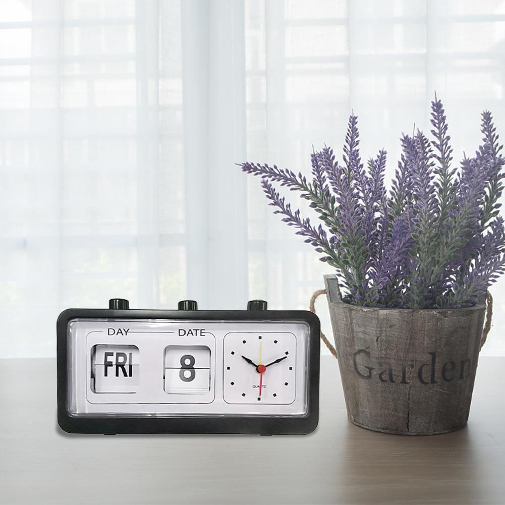 Reloj Despertador Pantalla Calendario Vintage