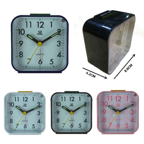 Reloj despertador analógico de viaje