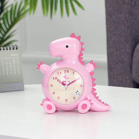 Reloj Despertador Dinosaurio Analógico Educativo 15x10 CM