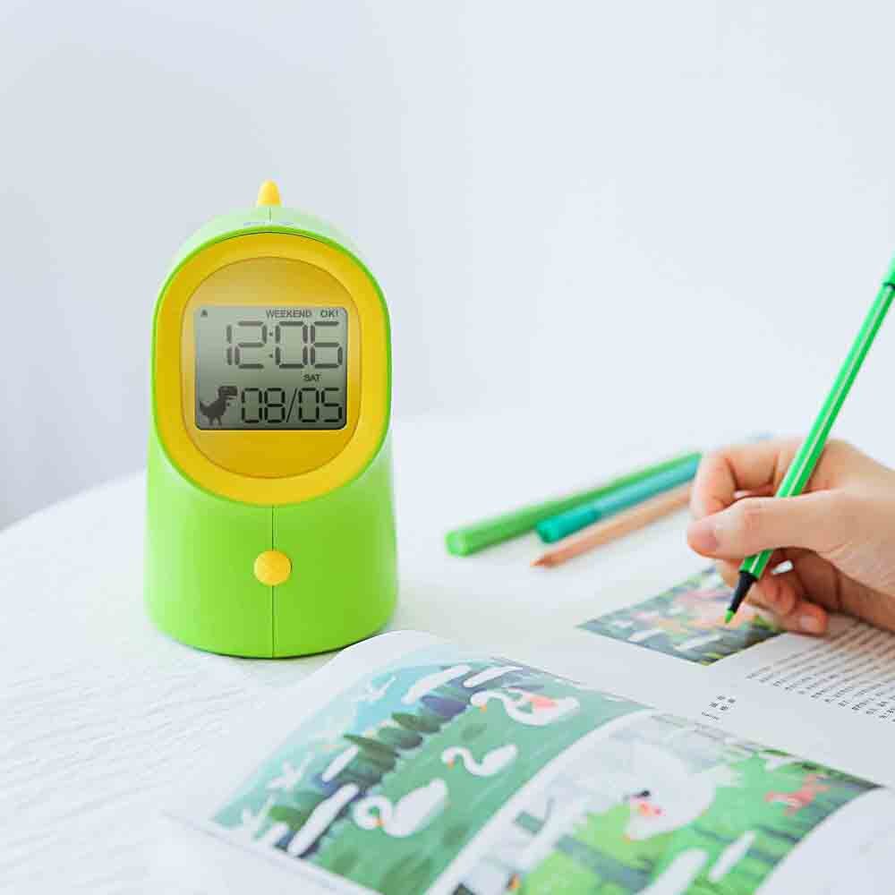 Green Dinosaur Alarm Clock: A fun way to start the day!