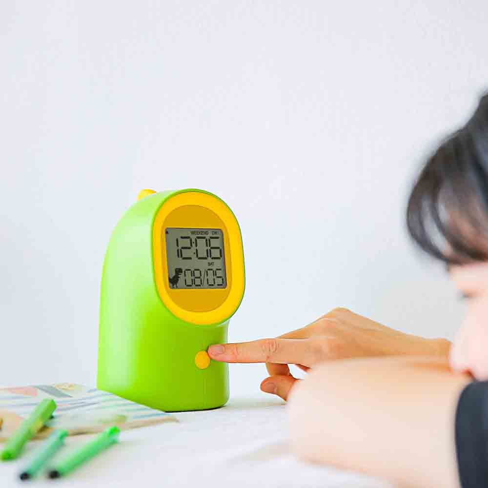 Green Dinosaur Alarm Clock: A fun way to start the day!