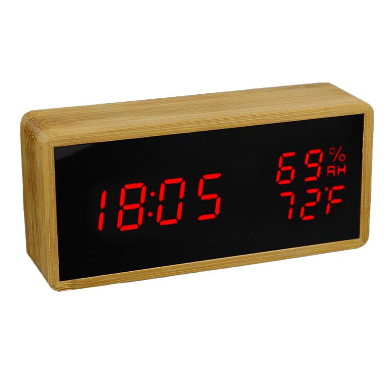 Prestige Design Wooden Alarm Clock 2 LED