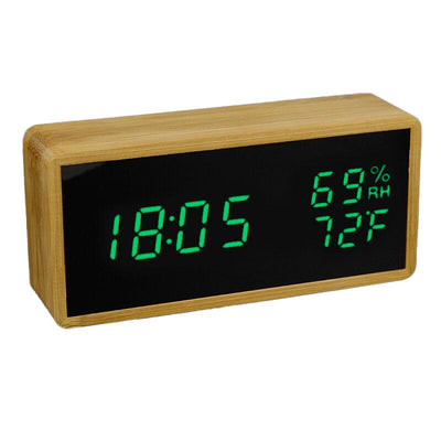 Prestige Design Wooden Alarm Clock 2 LED