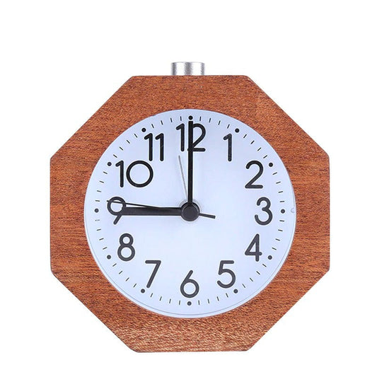 Wooden Morning Alarm Clock - The Octagon