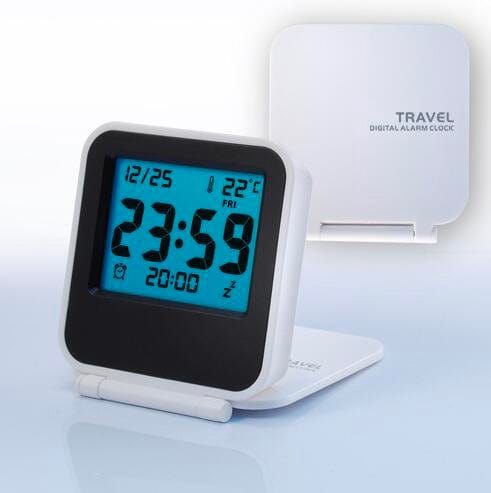 Thermometer Travel Alarm Clock