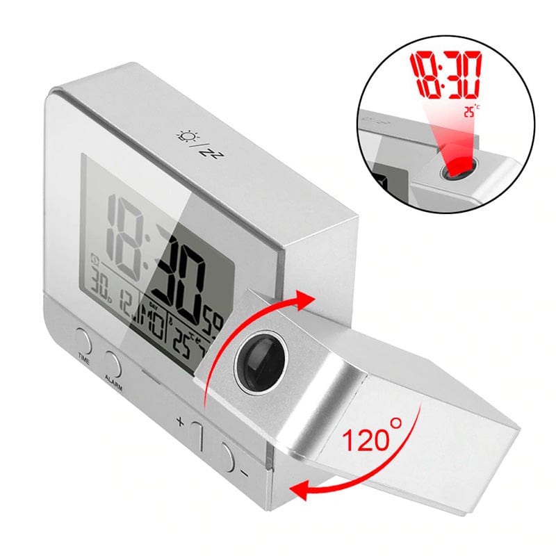 Despertador Proyector Tiempo y Temperatura